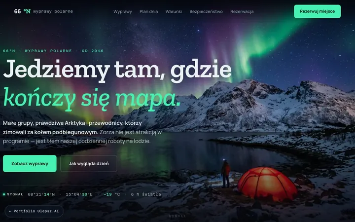Podgląd strony: 66°N — Wyprawy polarne